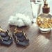 Gold Chevron Dangles