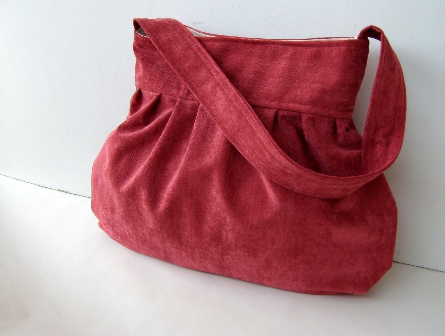 Vin Rouge Velvet --everyday purse-- 
