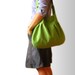 Pretty in Apple Green --everyday purse with ZIPPERED closure--