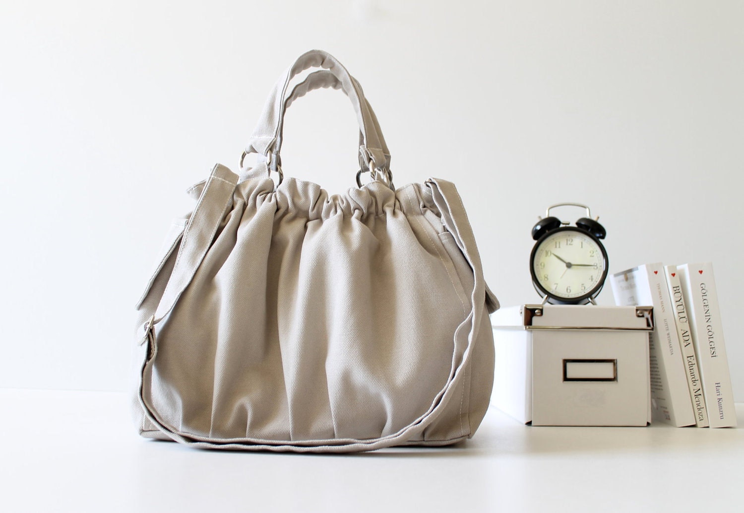 Practical Nagy Bag in Khaki -medium- christmas / holiday gift / for her / for women / tote bag / diaper bag / messenger bag / shoulder bag