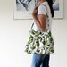 Fora Bag in Yellow & White Stripes Pleated Bag / Summer Fashion / ZIPPER TOP CLOSURE / Messenger Bag / Shoulder / Large / Cross Body Bag