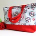 Beach Bag in Nautical Print - EXTRA LARGE - Sailor / Diaper Bag / Summer Fashion / Sea / Texture / Summer Trends / Gifts for her / Shoulder