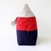 Beach Bag in Dark Navy - Red - Off White - EXTRA LARGE - Sailor / Diaper Bag / Summer Fashion / Sea / Texture / Trends / Shoulder Bag