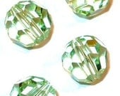 Swarovski Crystal Beads  Article 5000 8MM Chrysolite Green AB (10)