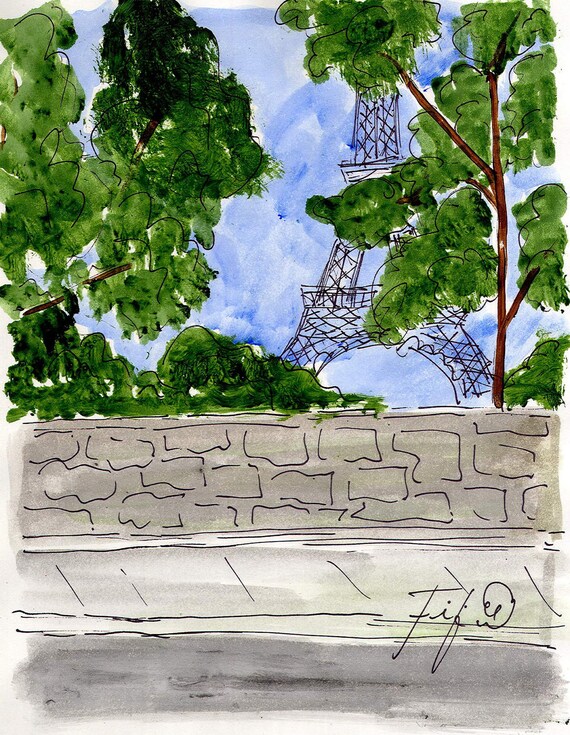 April in Paris Sidewalk