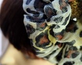 Leopard Print Hussy Mini Poof Hat
