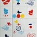 Small screenprinted tile L'amour toujours
