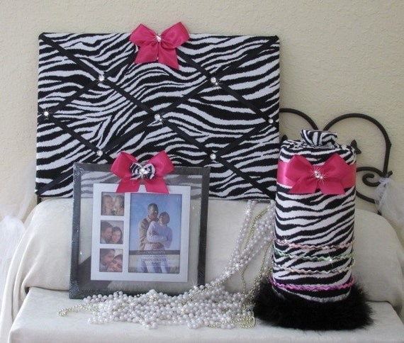 Bed Canopy Crib Crown HOT Pink Zebra Print SaLe Embroidered Bedroom Decor