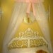 Crown Princess Bed Canopy Pink Petite Bows with sheers SALE