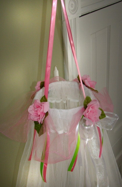 Fairy Bed Canopy Crown Tent Ring Dress Up Princess SaLe WHITE SHEERS INCLUDED