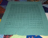 Aran Inspired Box and Swirl Crib or Cradle Quilt Pattern