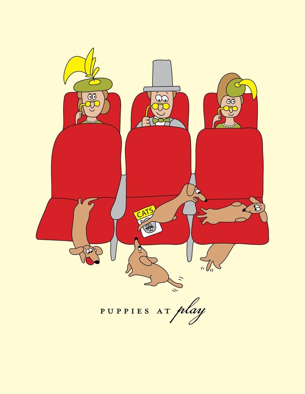 Puppies at Play Dachshund Birthday Card by She's SO Creative (BD129)