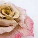 DISCOUNT -15 PERCENT Felted rose brooch from wool and silk in a handmade box