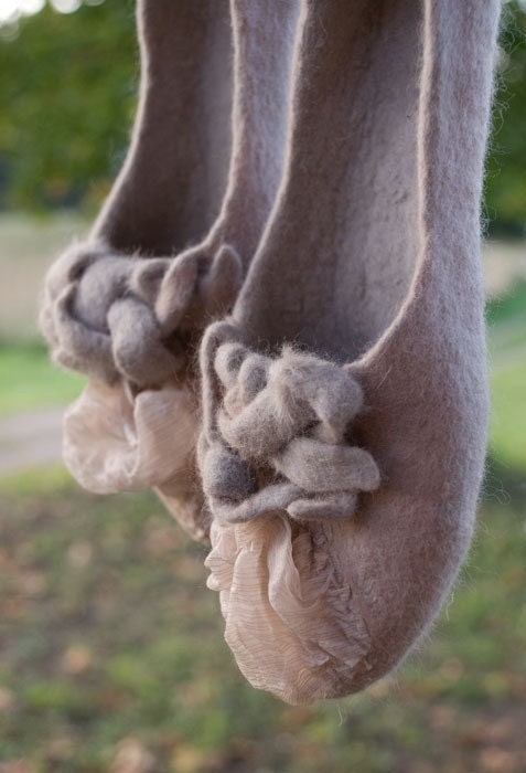 Women felted slippers Will you be my bridesmaid