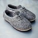 Women house shoes, handmade organic wool slippers, eco gift for her