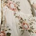 Vintage sheer cream floral tunic Small / Medium