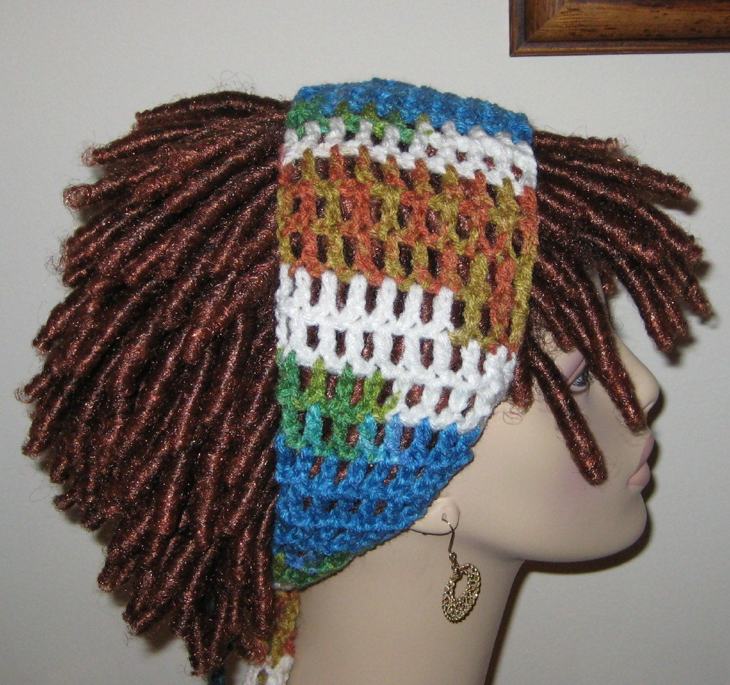 Peruvian Print Dread Headband