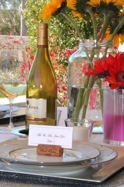Wine Cork Place Card Holders (NEW CORKS)- Set of 60