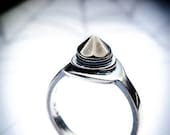 SALE-MINARET-silver spike ring