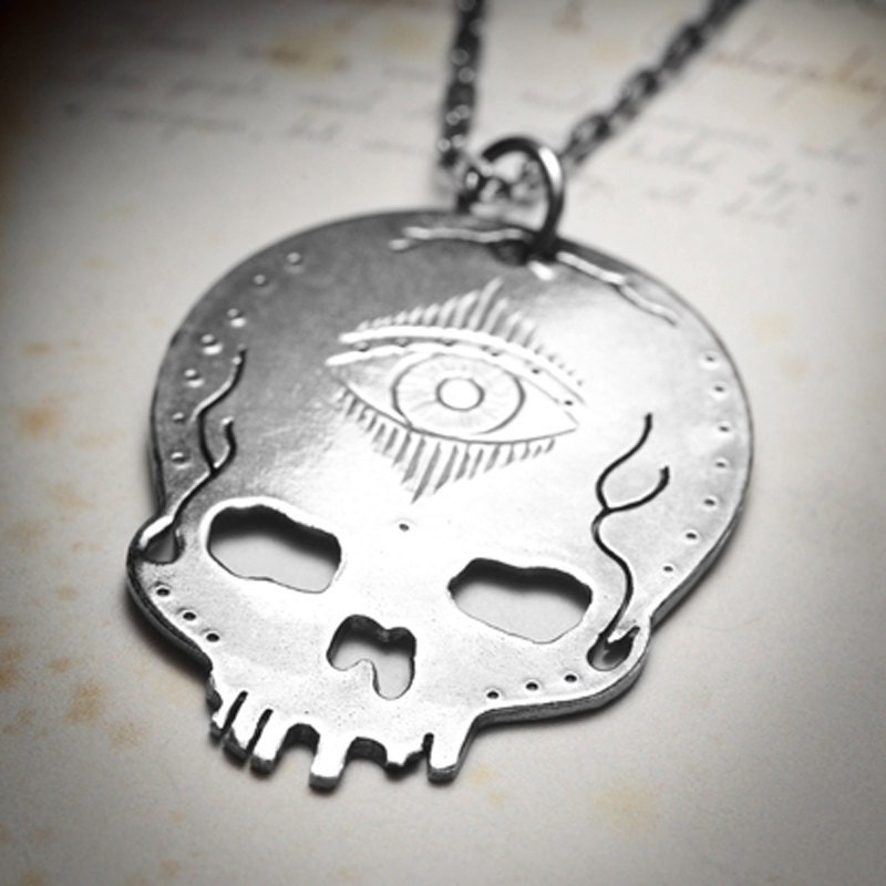 Third Eye Skull Necklace