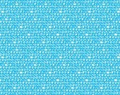 Happy Drawing by Ed Emberly, Scribbles in blue , 1 yard organic cotton