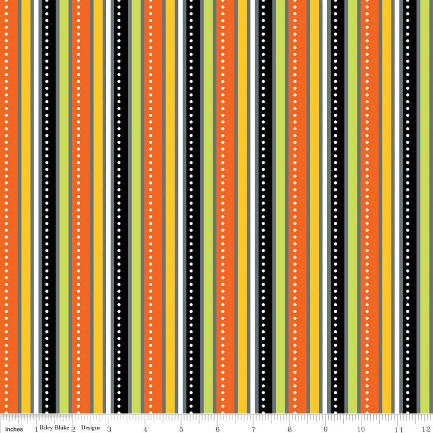 Costume Clubhouse by  Sheri McCulley for Riley Blake, Stripe in black, 1 yard
