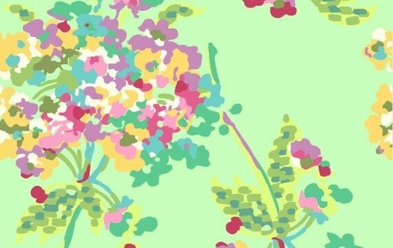 LOVE by Amy Butler, Water Bouquet in mint, 1 yard
