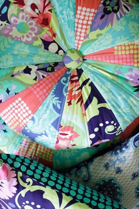 Honey Bun Poufs Sewing Pattern by Amy Butler, FREE shipping with fabric purchase