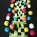 Eco-friendly Felt beads ( 100 multi colored) 1\/4inch, 1\/2inch, 5\/8inch