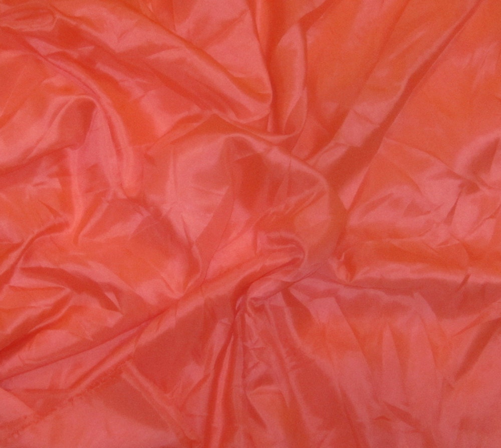 SALMON China Silk HABOTAI Fabric - 1/2 Yard