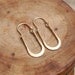 Artisan Maria Hammered 14kt Gold Filled Hoops Earrings U Shape