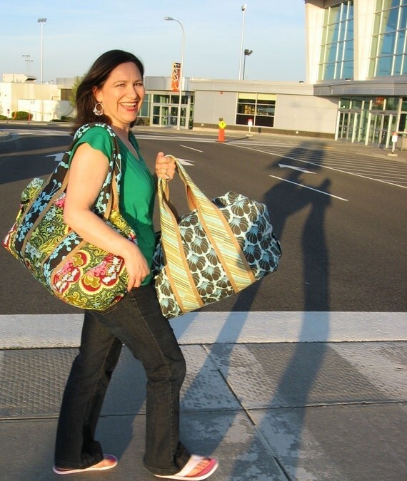 New Release Weekender Duffel Bag in Blues and Grey