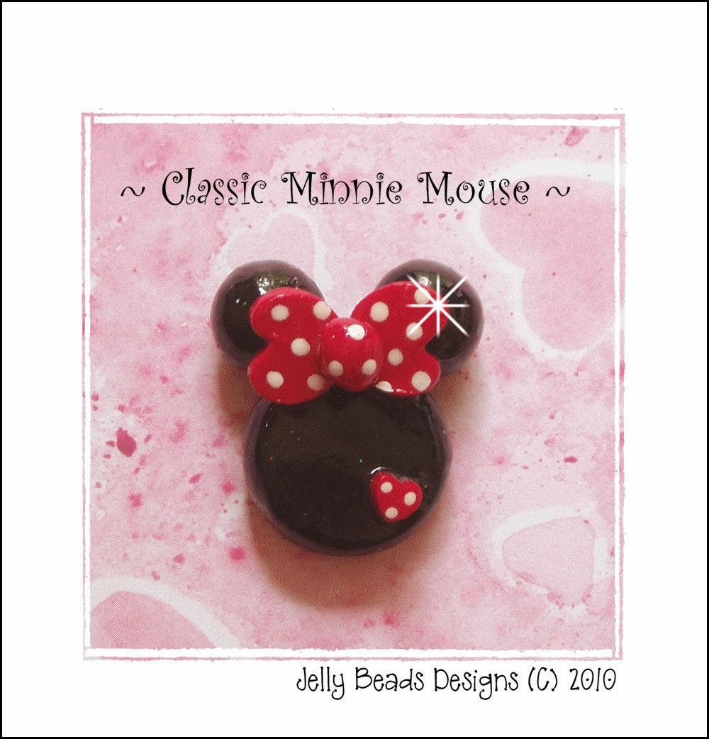 Classic Minnie Mouse Bead/Charm/Bow Center