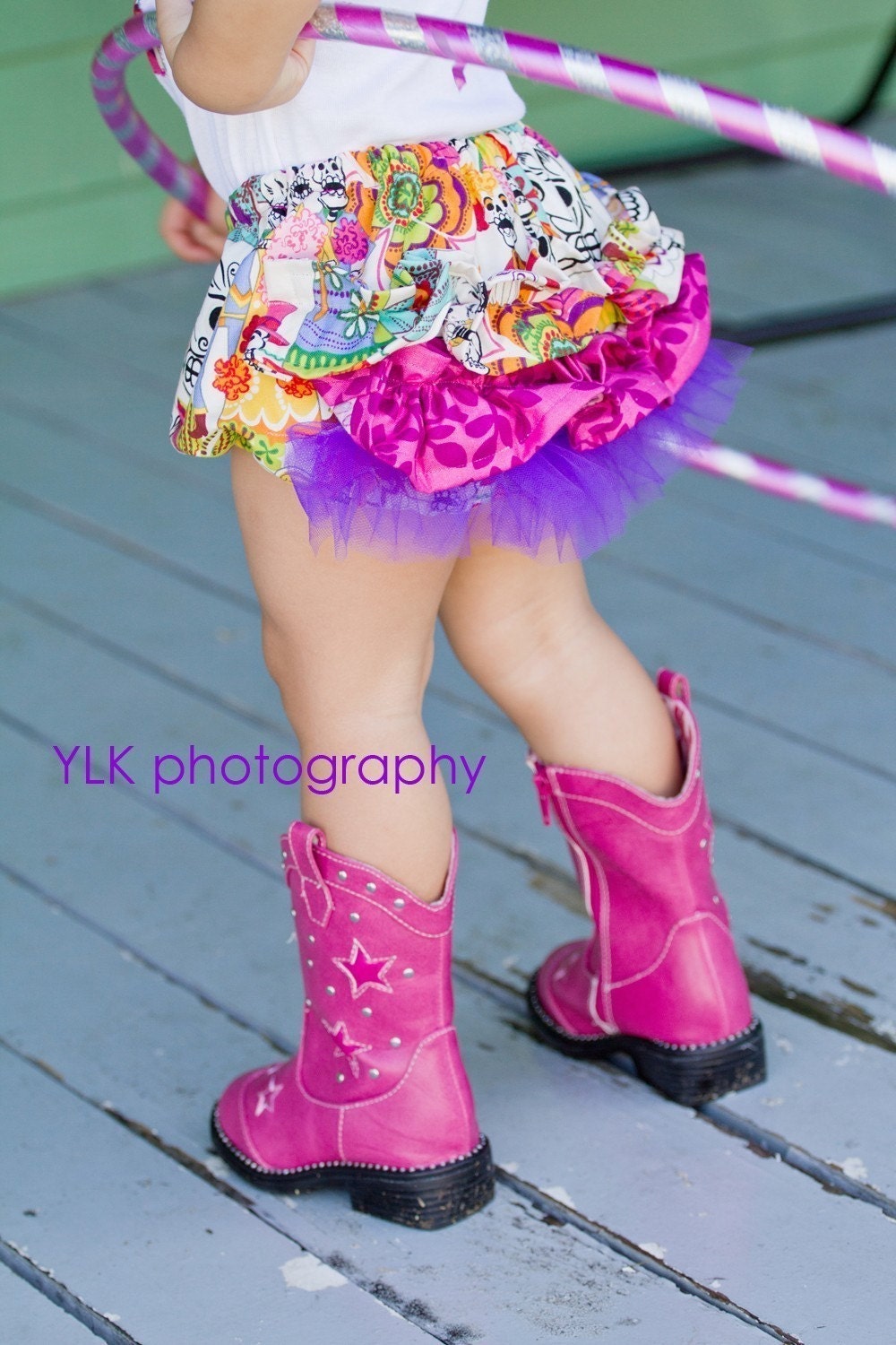 Dia De Los Muertos Ruffle Bottom Bloomers
