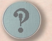 Interrobang. Cross Stitch Pattern. PDF File
