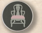 Elegant Chair. Cross Stitch PDF Pattern