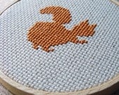 Squirrel Silhouette. Cross Stitch PDF Pattern
