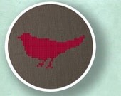 Bird Silhouette. Best Seller Cross Stitch Pattern. PDF File