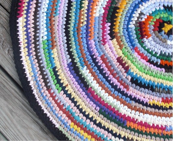 Round Rag Rug 40 inches