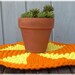 Pinwheel Hot Pad Orange & Yellow from  Recycled Fabrics On Sale