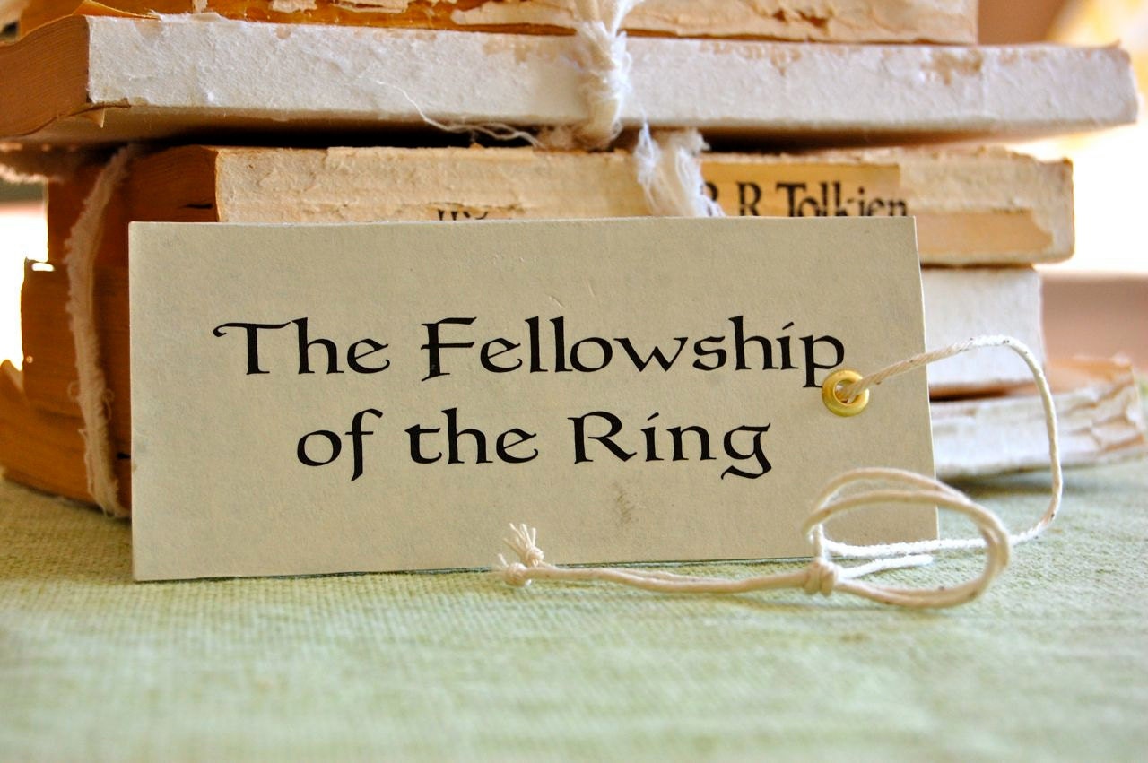 Lord of the Rings Decoupaged Tags