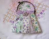 Peppermint Lilac Party Purse Vintage Style