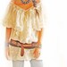 Angel hippie chic Bohemian tunic from Mexico cotton gauze crochet unique style v neck 2 layers