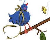 Snooty Bird Square Print