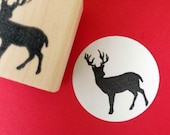 Buck Deer Rubber Stamp - Handmade rubber stamps