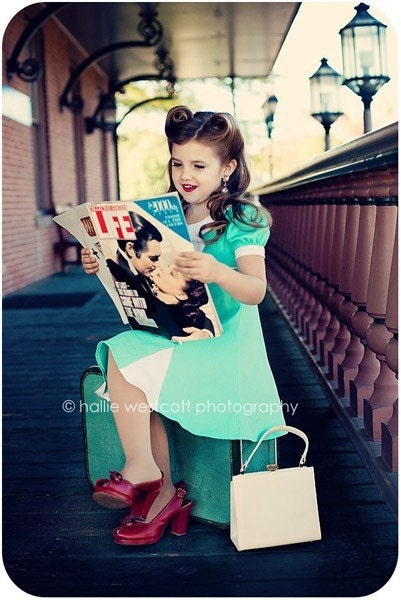 1940s 1950s Child Size Dress Made to Size