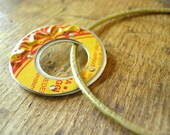 Circles Bangle. Recycled tins, Silver and Brass.
