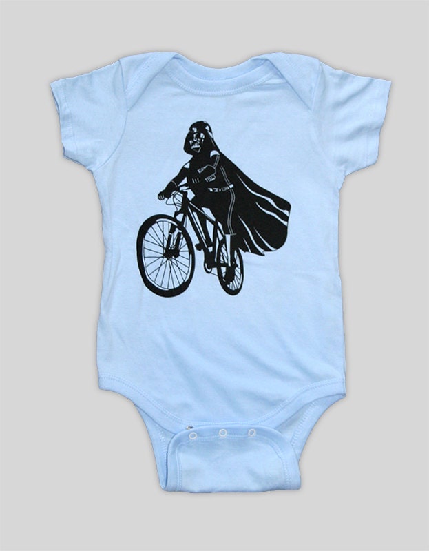 Darth Vader is Riding It - Baby Onesie Bodysuit (Star Wars Baby Clothing)