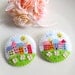 My Little Cute Colorful Neighbour Houses Brooch Pin 2
