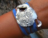 Love Jewelry, Commitment Jewelry Gift for Her, Silk Ribbon Bracelet, Hand Stamped Jewelry, Love Bracelet, Romantic Jewelry, Romance